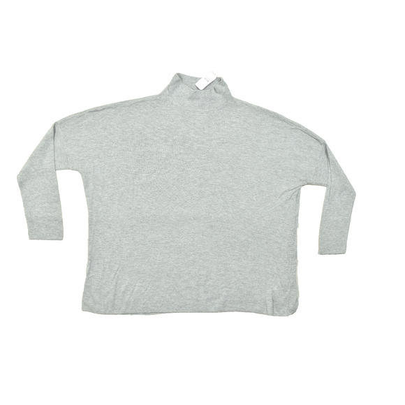 NEW Lou & Grey Gray Mock Neck Sweater Regular Size L Long Sleeve - Picture 1 of 8